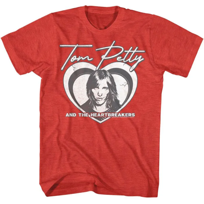 Tom Petty Layered Heart T-shirt sold by Rockabilia