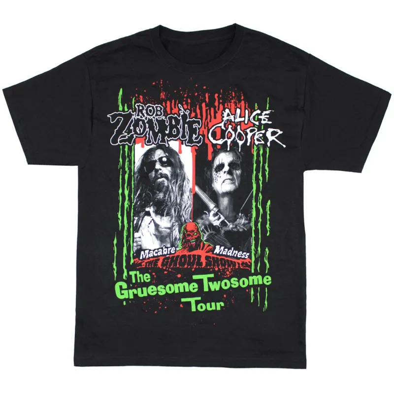 Alice Cooper Gruesome Twosome Tee (No Back) T-shirt sold by Rockabilia