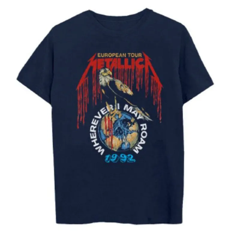 1992 European Tour T-shirt sold by Rockabilia