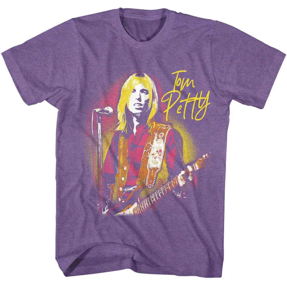 Tom Petty At The Mic T-shirt sold by Rockabilia
