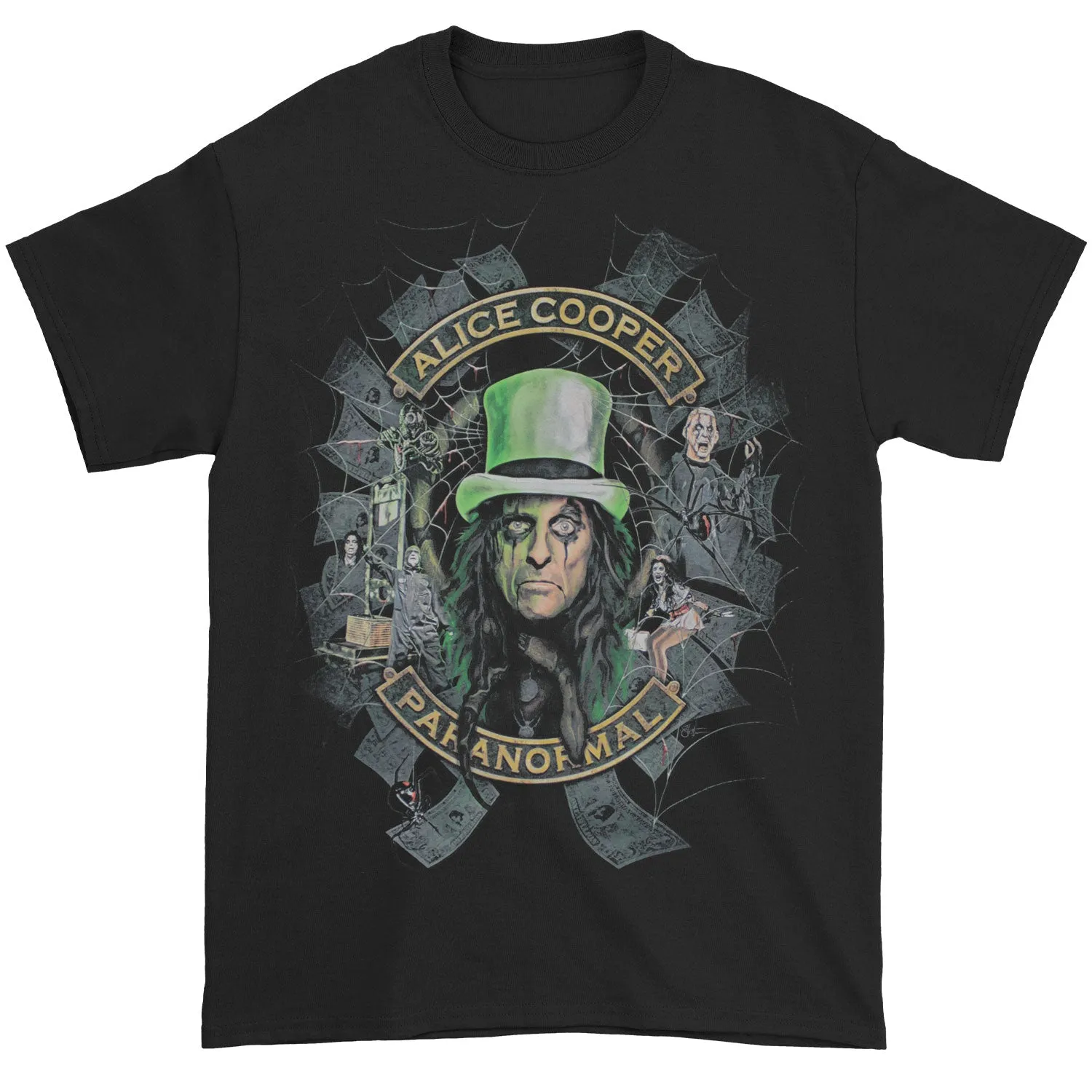 Spiderweb Gas Mask Tee T-shirt sold by Rockabilia