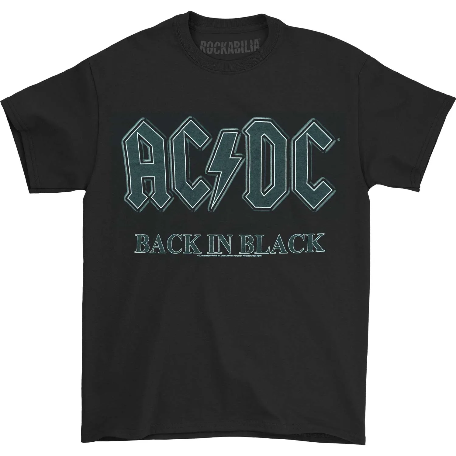 Back In Black T-shirt sold by Rockabilia
