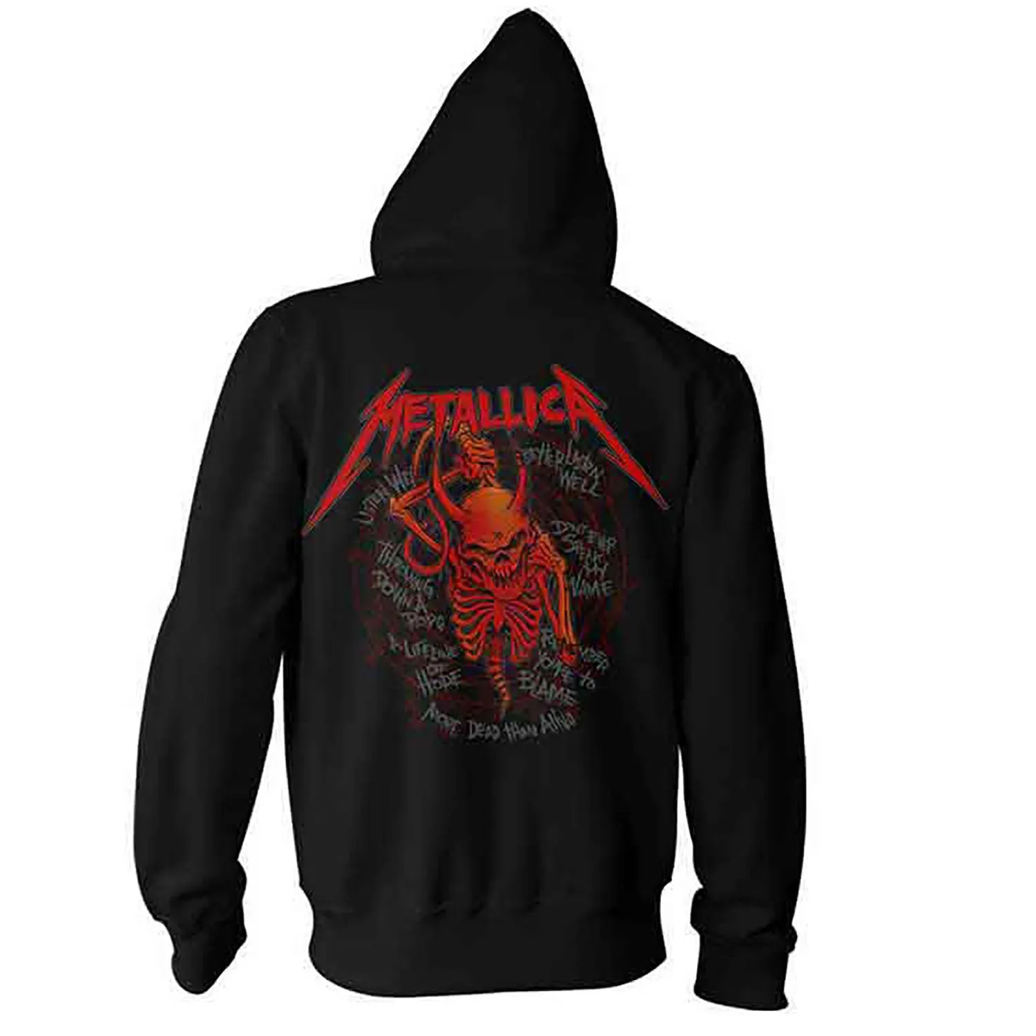 Skull Screaming Red Hooded Sweatshirt sold by Rockabilia product image thumbnail 2