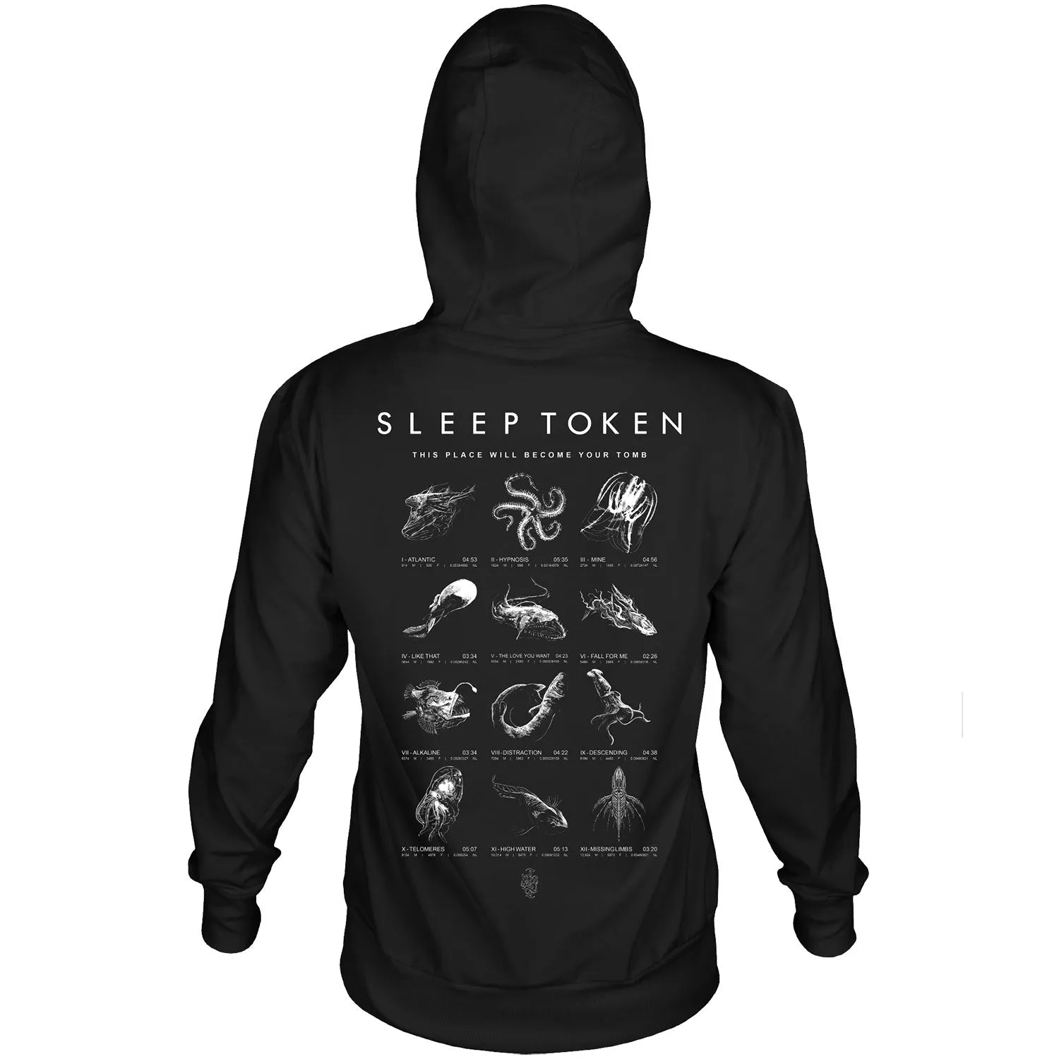 Depth Chart Hooded Sweatshirt sold by Rockabilia product image thumbnail 2