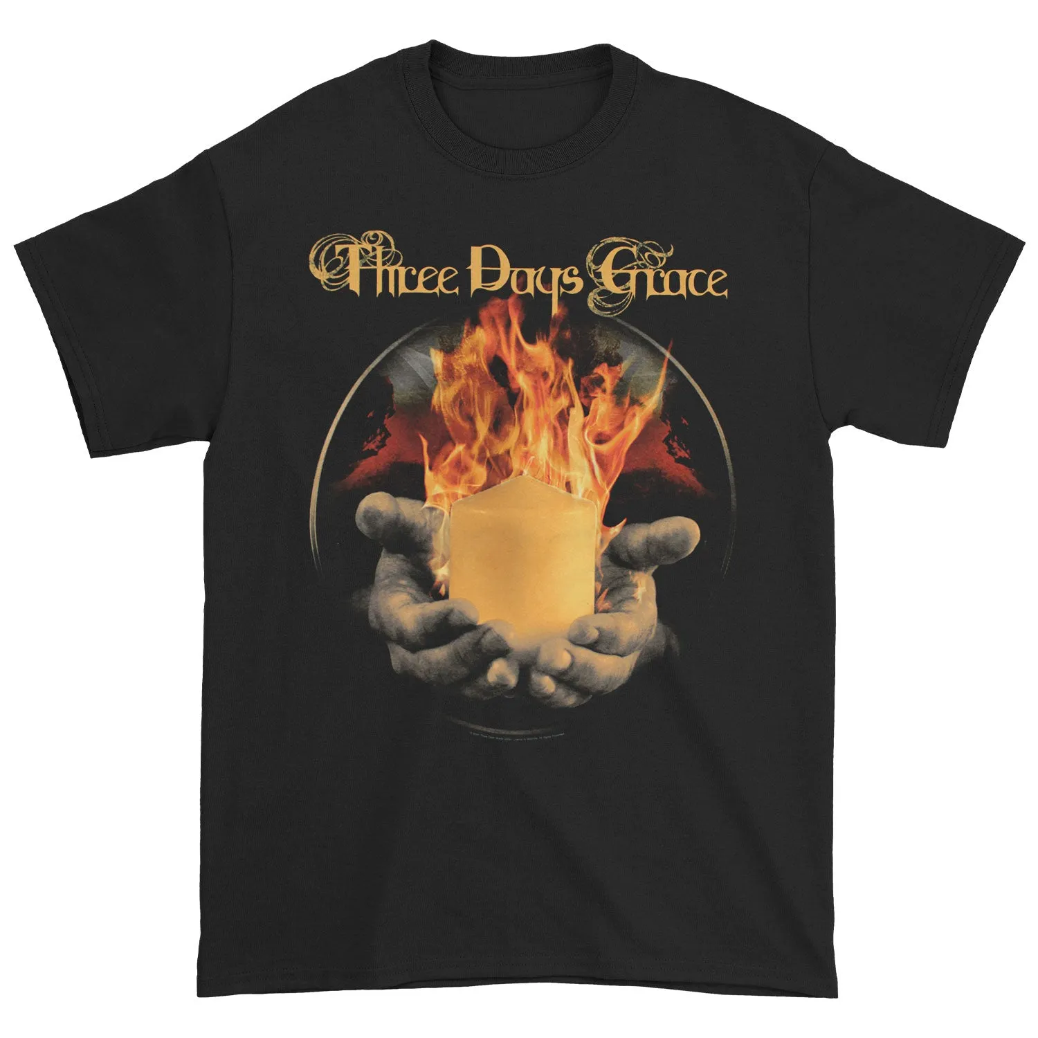 Fire Hands Slim Fit T-shirt sold by Rockabilia