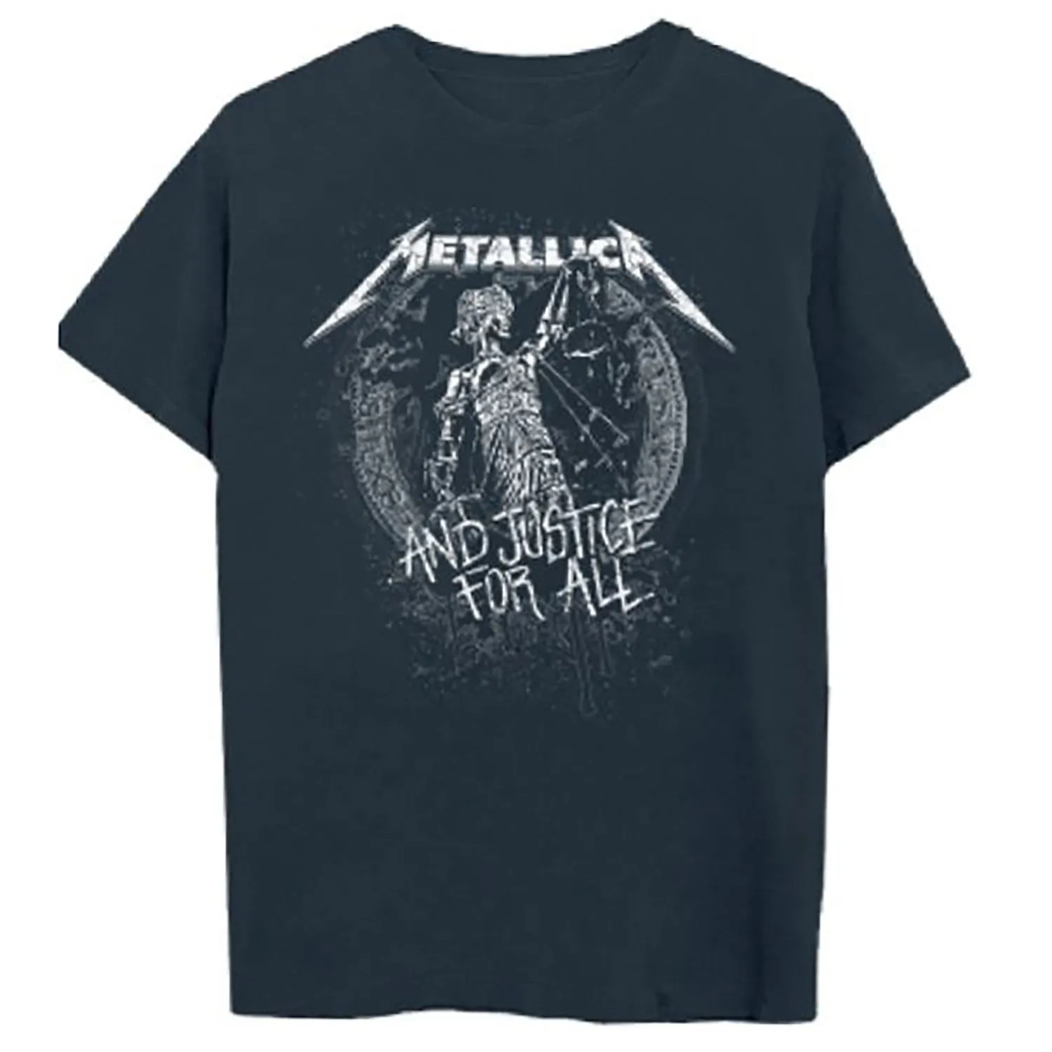 Metallica Grey & White Justice For All T-shirt sold by Rockabilia