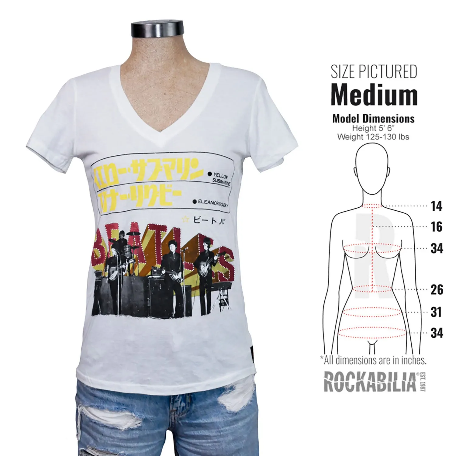 Japanese Yellow Submarine Eleanor Rigby by TRUNK LTD Junior Top sold by Rockabilia product image thumbnail 3