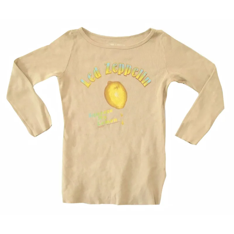 Squeeze My Lemon Thermal Junior Top sold by Rockabilia