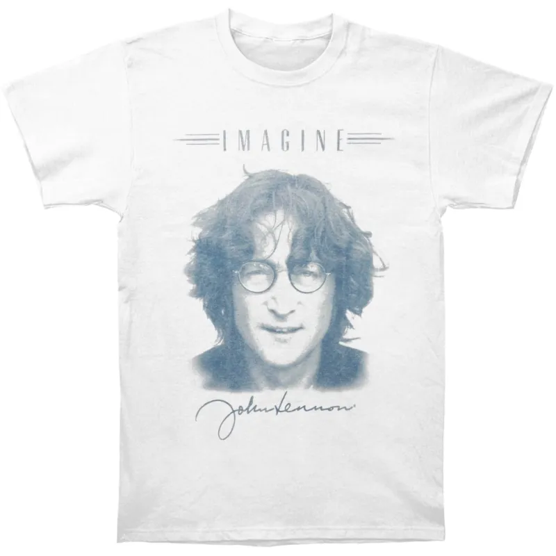 John Lennon Signature Slim Fit T-shirt sold by Rockabilia