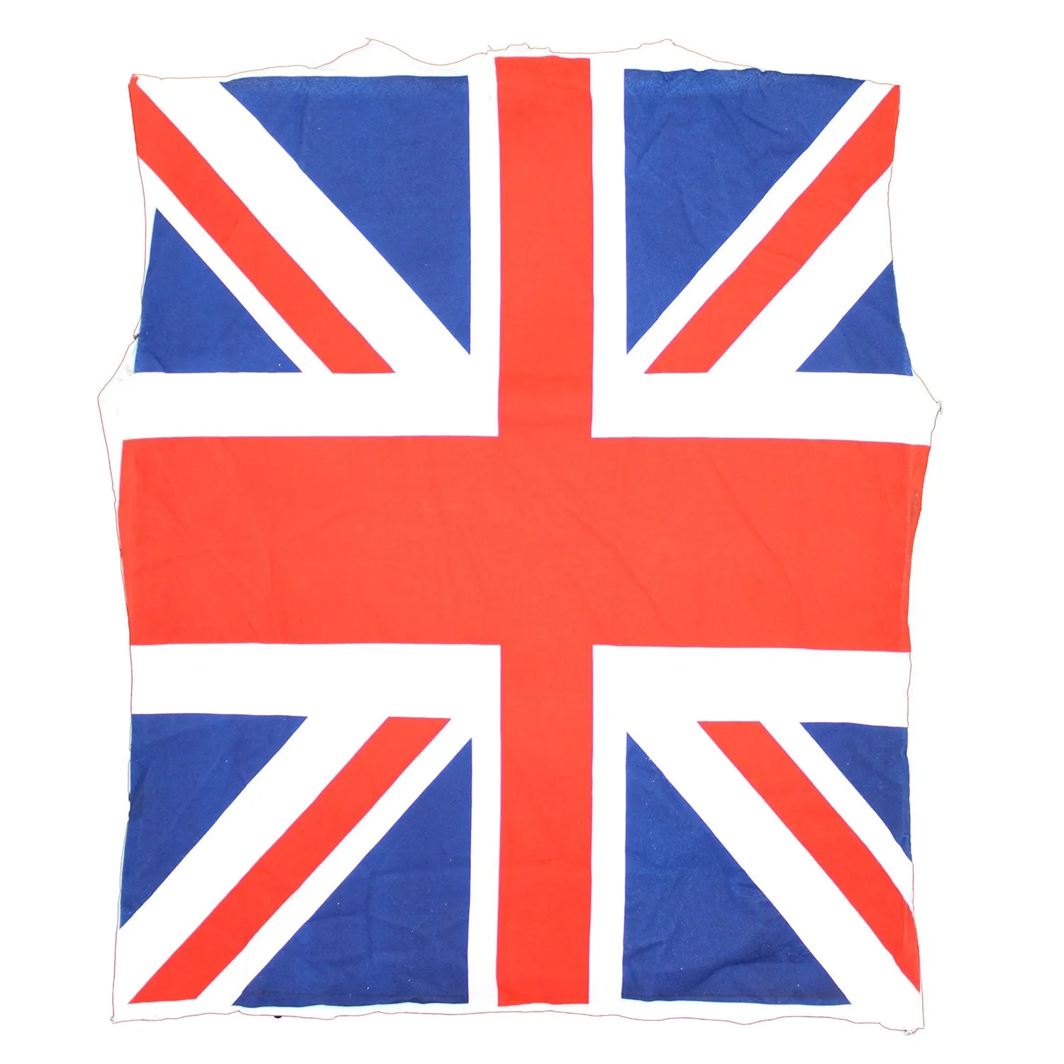 Sleeveless Newspaper Collage/Union Jack Slim Fit T-shirt sold by Rockabilia product image thumbnail 2