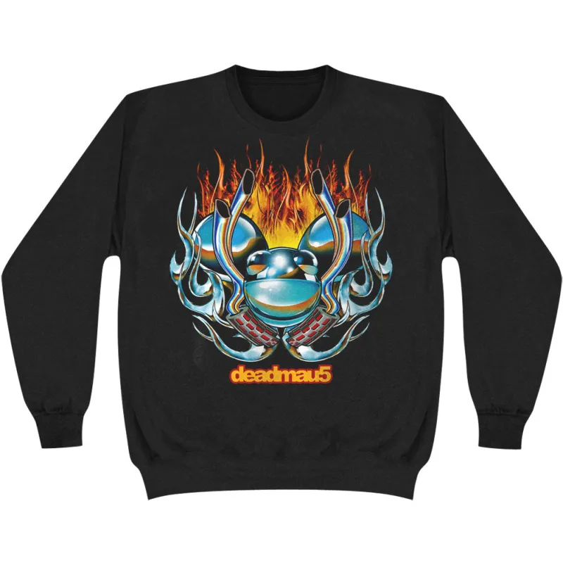 Flames Sweatshirt made by Rockabilia
