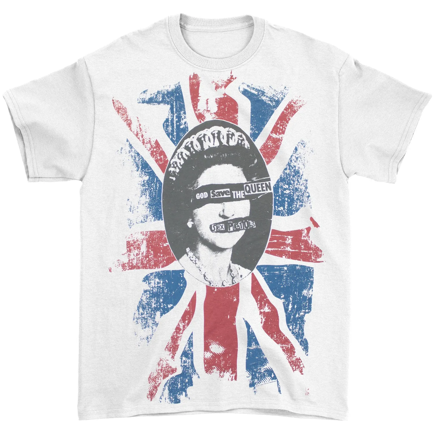 Faded Vintage God Save The Queen T-shirt sold by Rockabilia