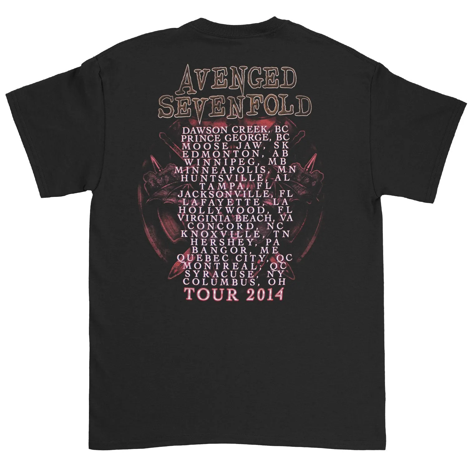 Hail To The King Tour 2014 T-shirt sold by Rockabilia product image thumbnail 2