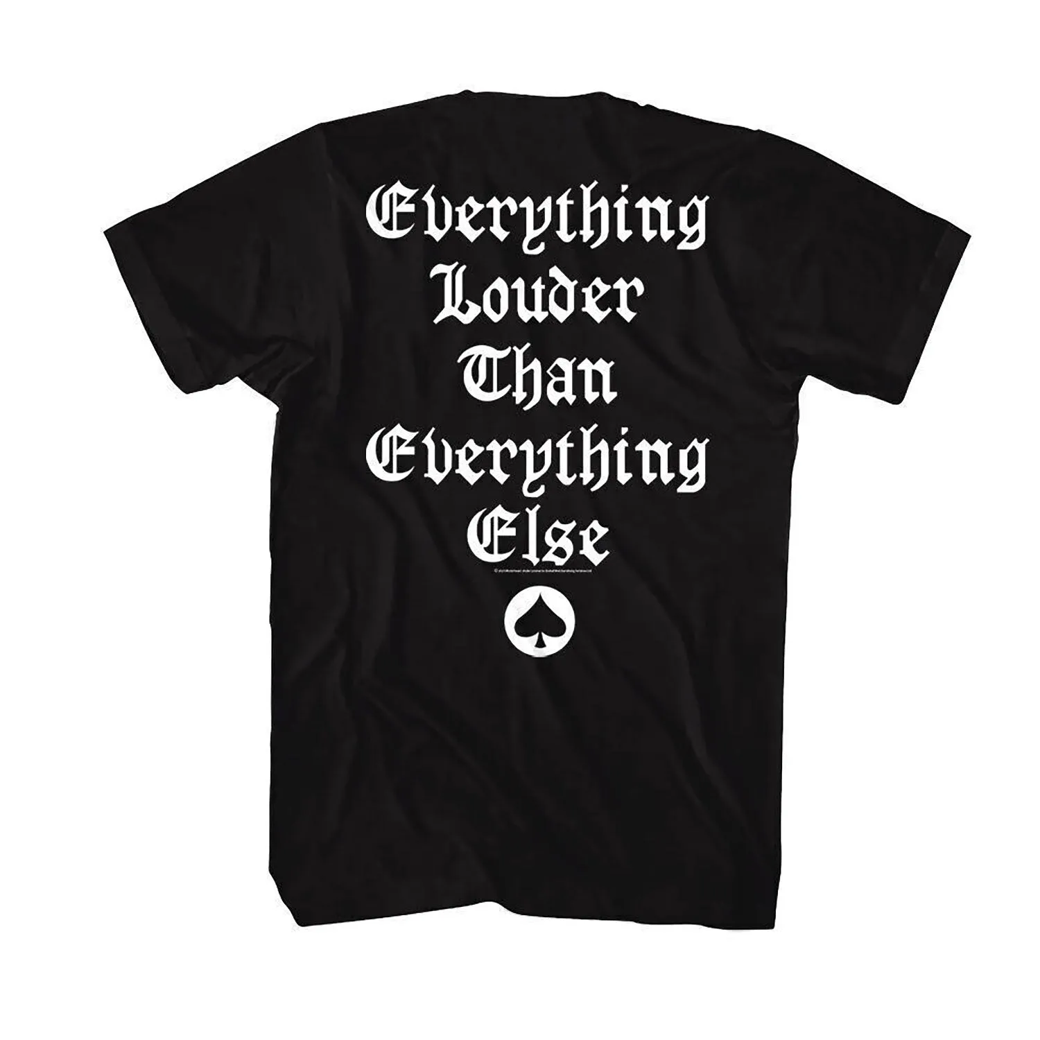 Motorhead Everything Louder T-shirt sold by Rockabilia product image thumbnail 2