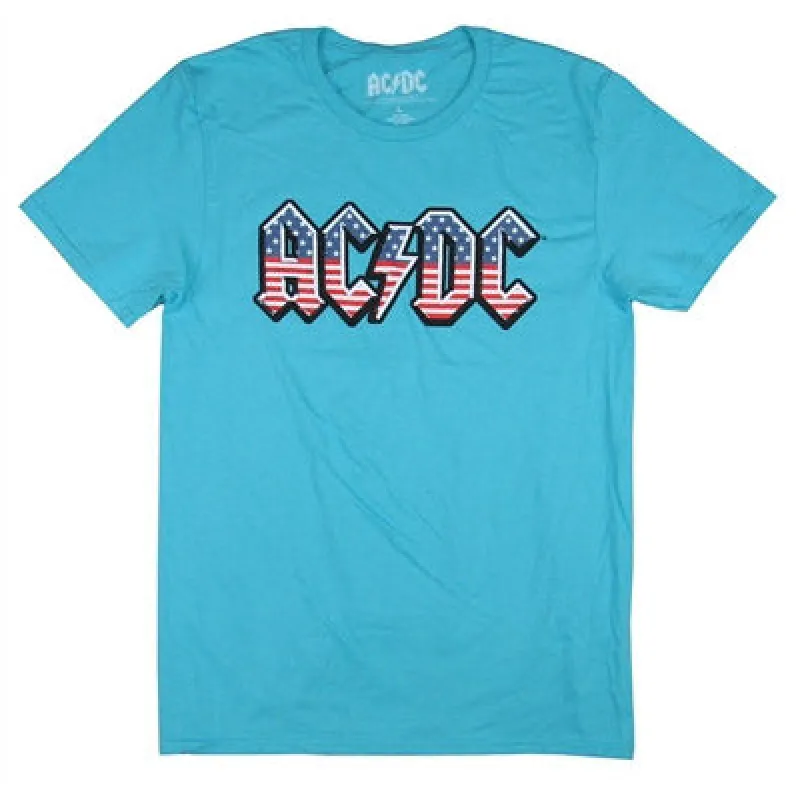 Old Glory on Aqua Tee T-shirt sold by Rockabilia