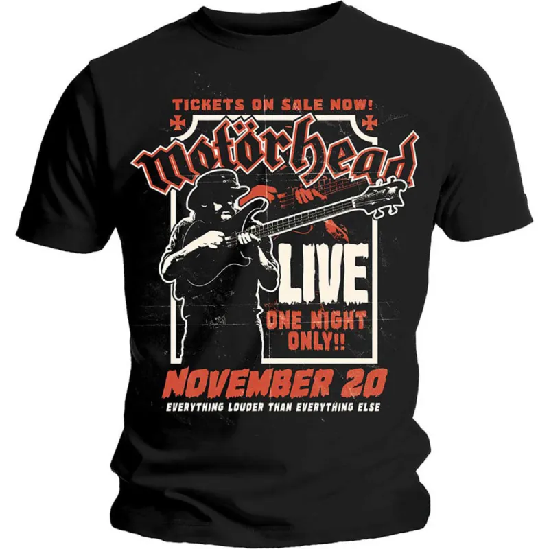 Lemmy Firepower Slim Fit T-shirt sold by Rockabilia