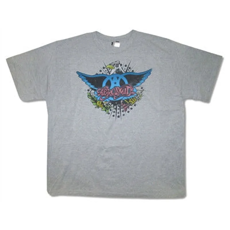Rockin' Eagle on Athletic Gray Tee T-shirt sold by Rockabilia