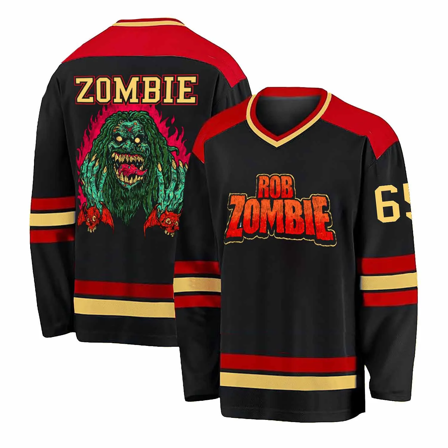 Superbeast by Puis Calzada (Rockabilia Exclusive) Hockey Jersey sold by Rockabilia product image thumbnail 3