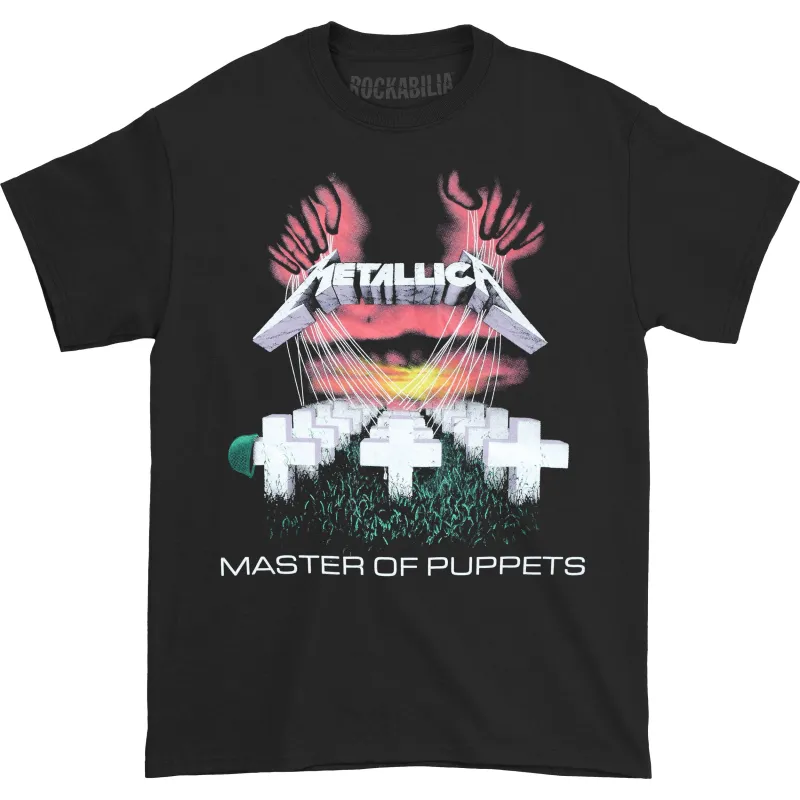Master of Puppets Album Tracklisting T-shirt sold by Rockabilia