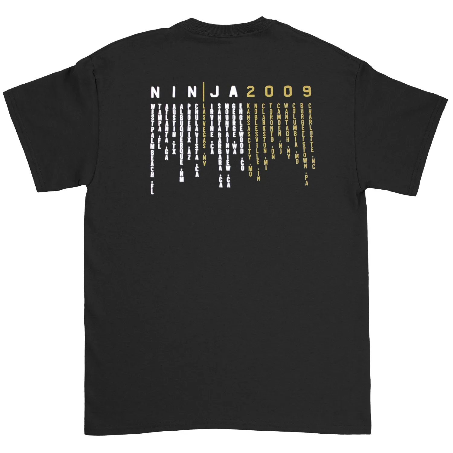 Jane's Addiction & NIN Ninja 2009 T-shirt sold by Rockabilia product image thumbnail 2