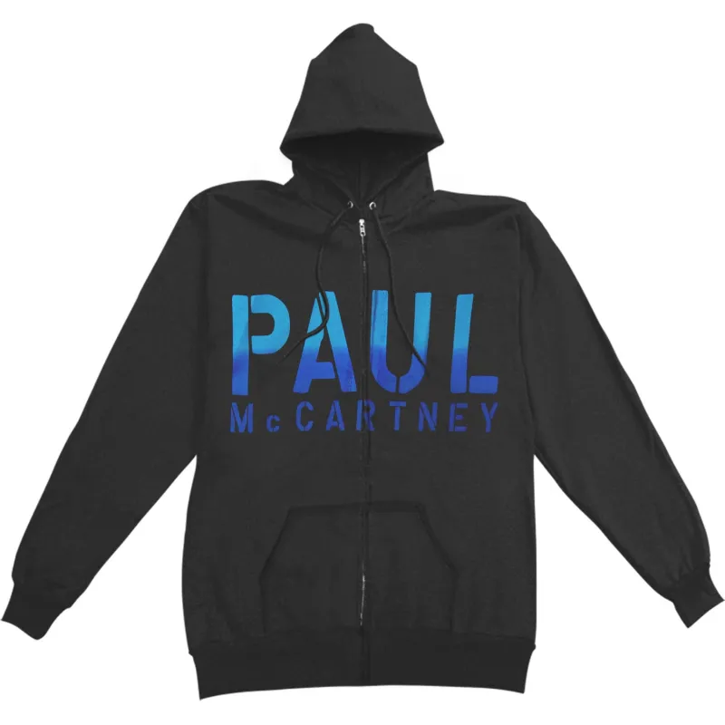 Paul McCartney Guitar Zippered Hooded Sweatshirt sold by Rockabilia