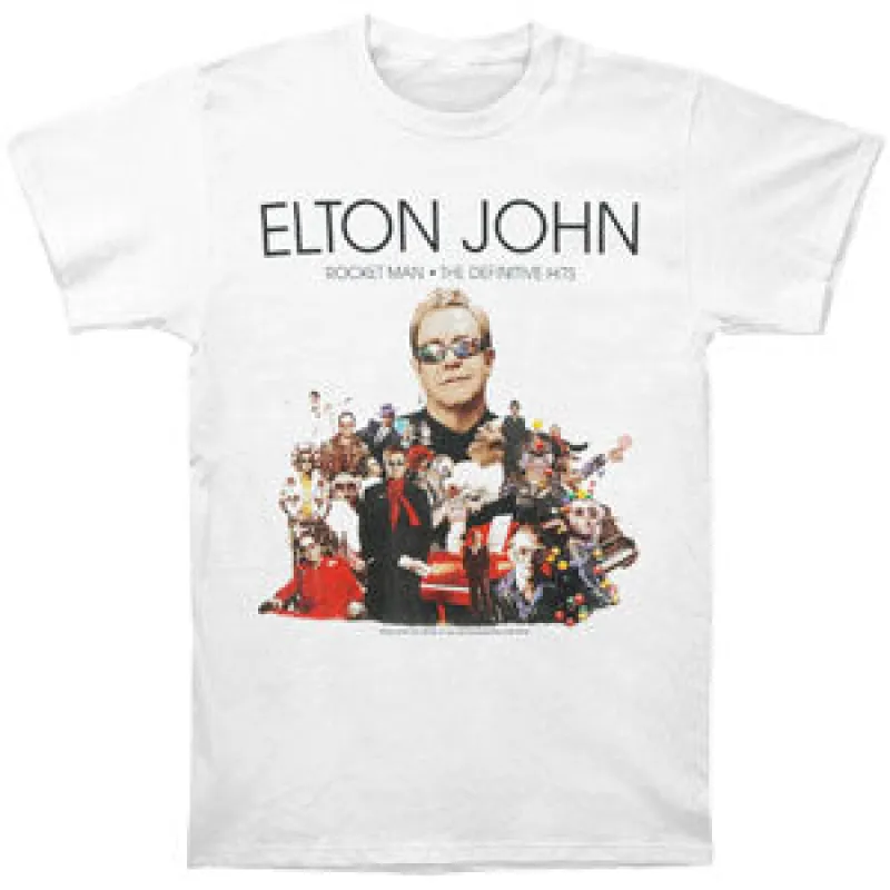 Rocket Man 08 Tour Definitive Hits (Sizes Run Large) T-shirt sold by Rockabilia