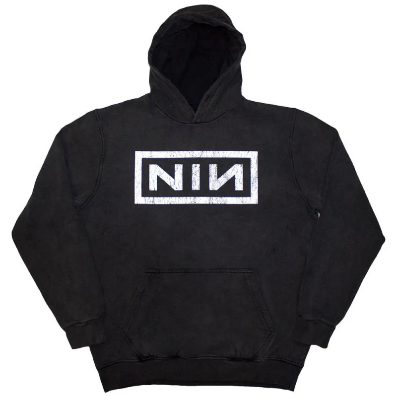 Classic Logo Stone Wash Hooded Sweatshirt made by Rockabilia