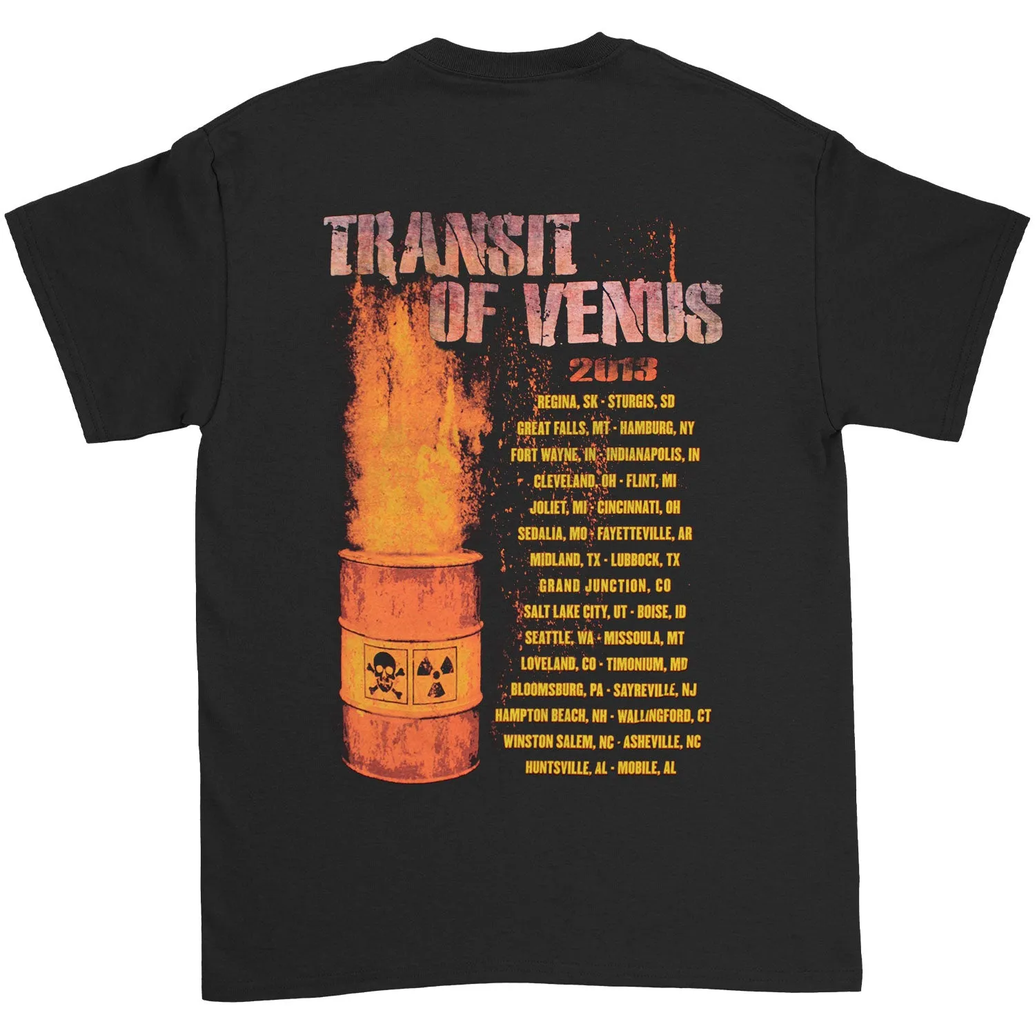 Transit Of Venus 2013 (Regina, SK - Mobile, AL) T-shirt sold by Rockabilia product image thumbnail 2