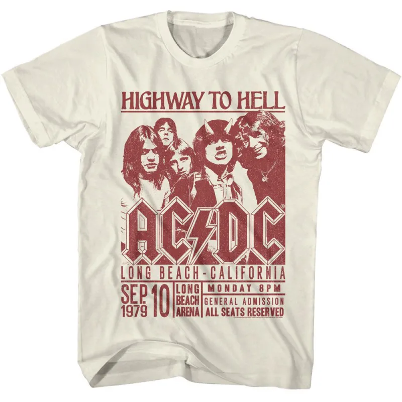AC/DC Long Beach Ca T-shirt sold by Rockabilia