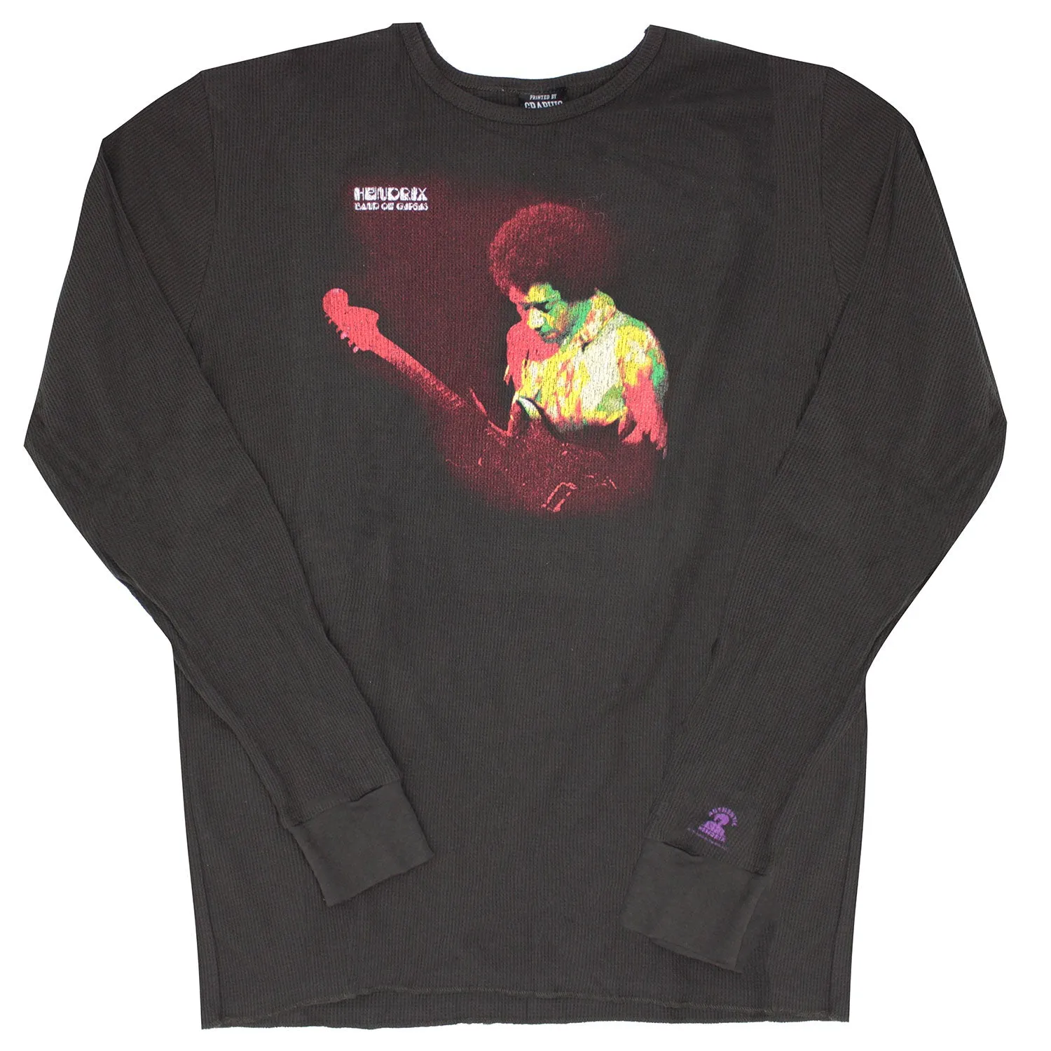 Distressed Band Of Gypsys/Band Of Gypsys Track Listing Thermal Long Sleeve sold by Rockabilia