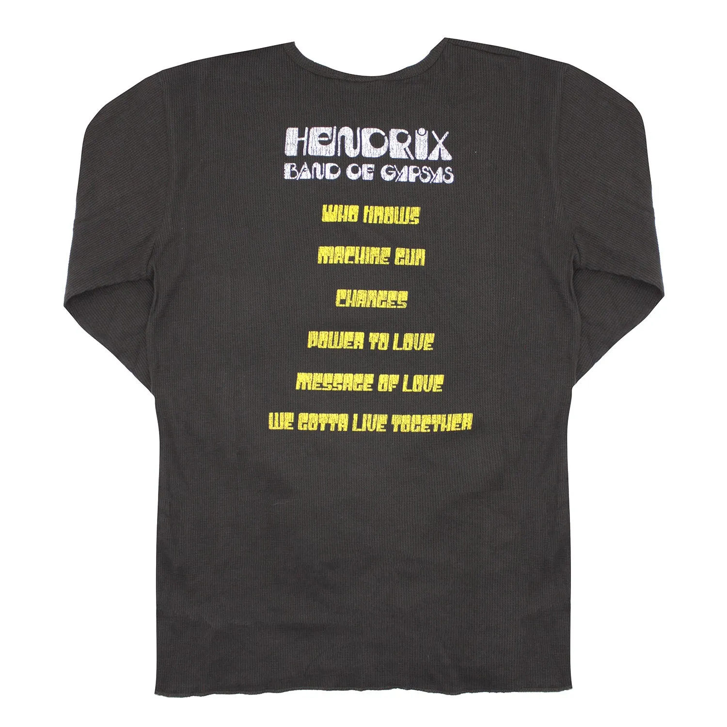 Distressed Band Of Gypsys/Band Of Gypsys Track Listing Thermal Long Sleeve sold by Rockabilia product image thumbnail 2