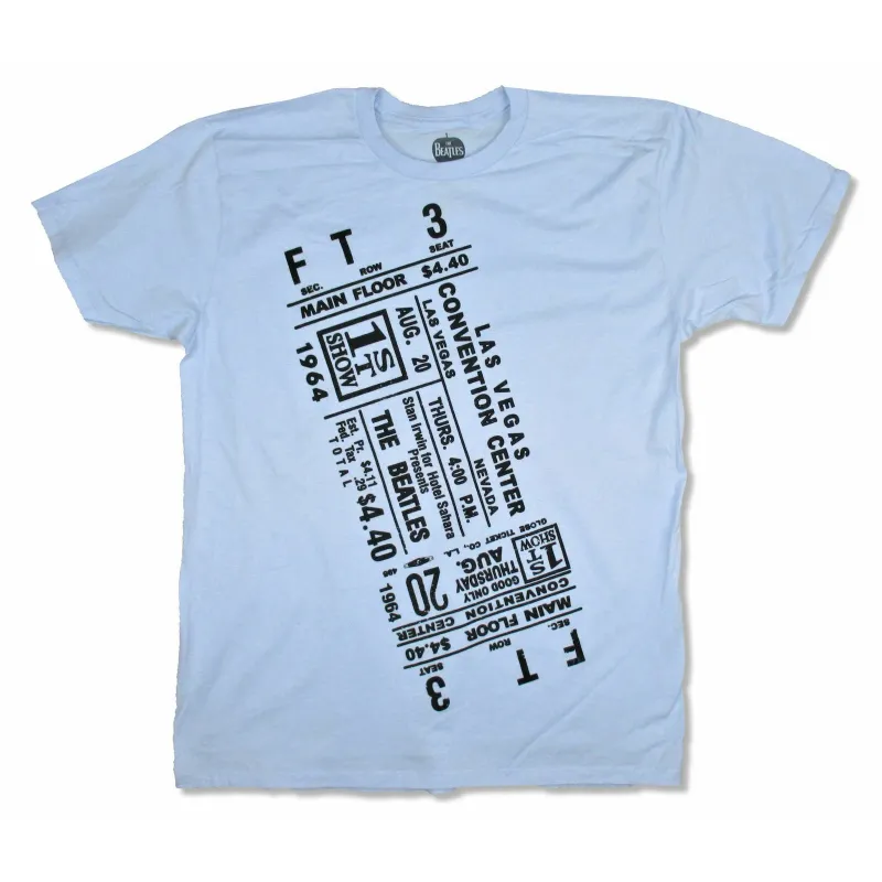 1964 Las Vegas Ticket On Super Soft Light Blue Tee T-shirt sold by Rockabilia