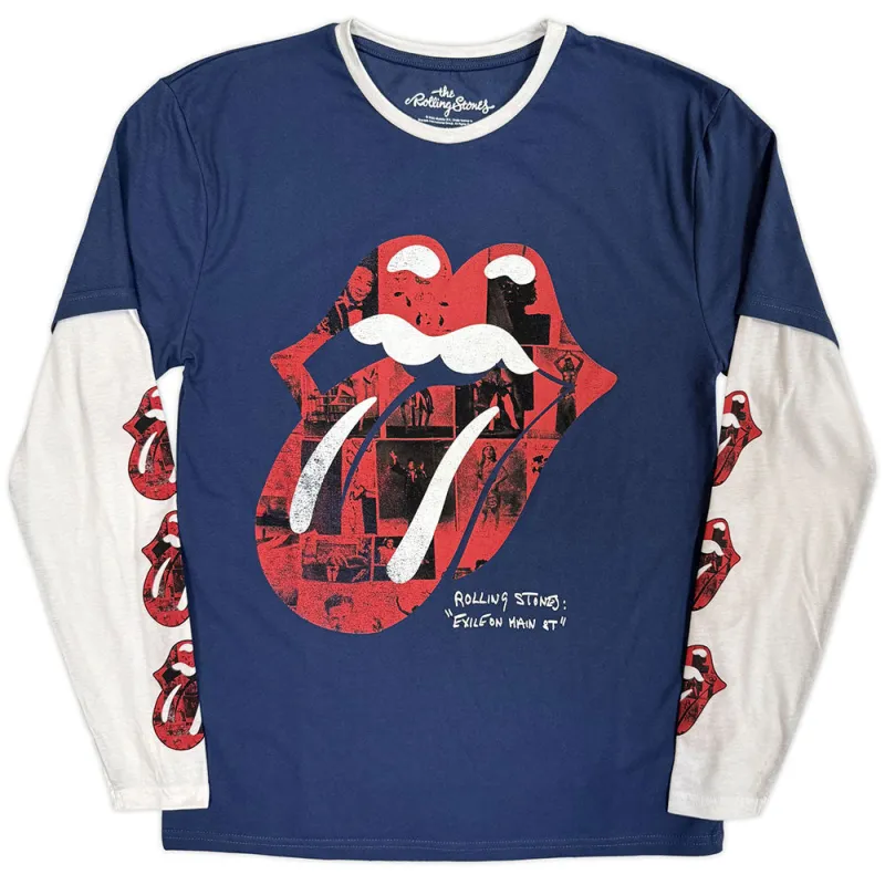 Collage Tongue Long Sleeve made by the Rolling Stones