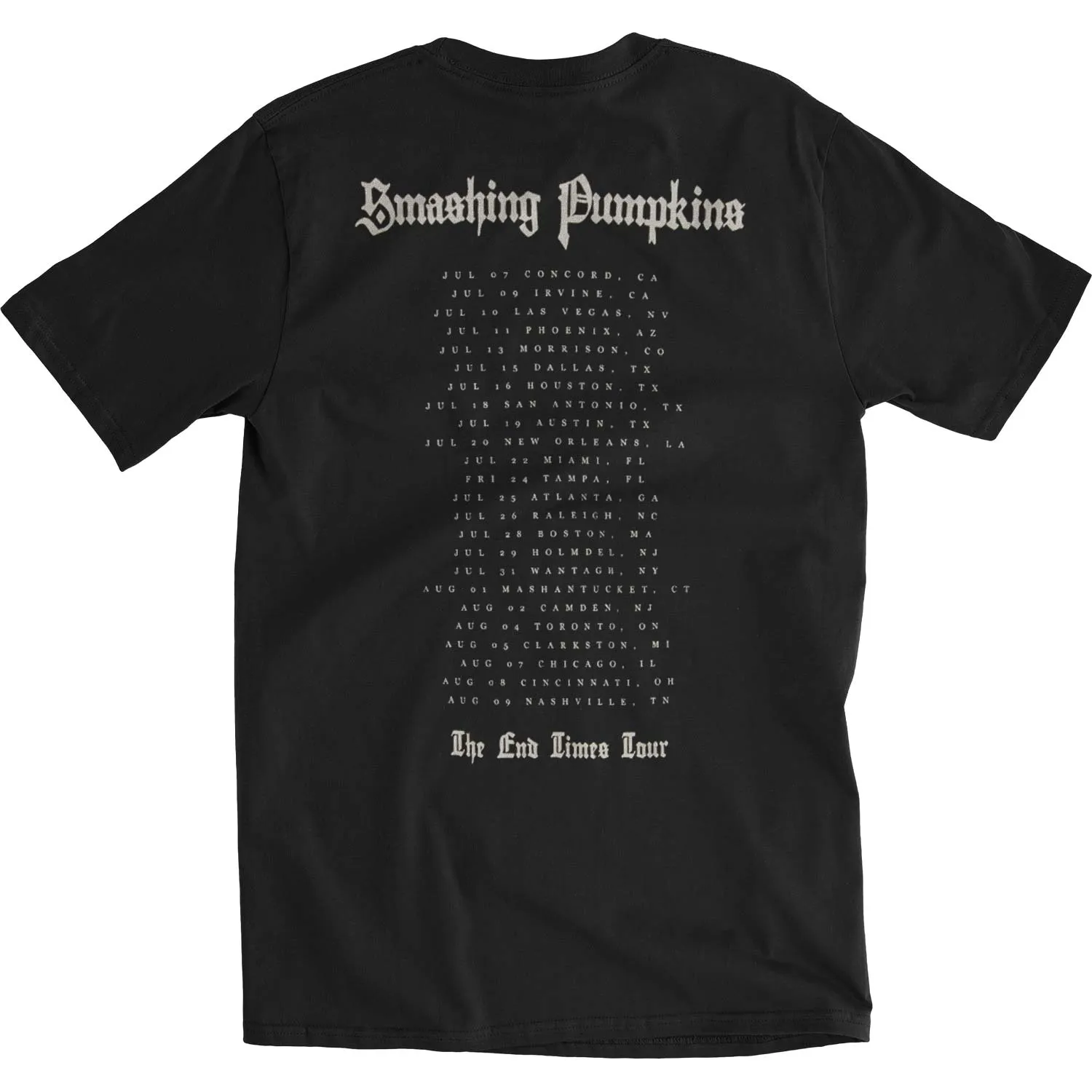 Original 2015 The End Times Tour Slim Fit T-shirt sold by Rockabilia product image thumbnail 2