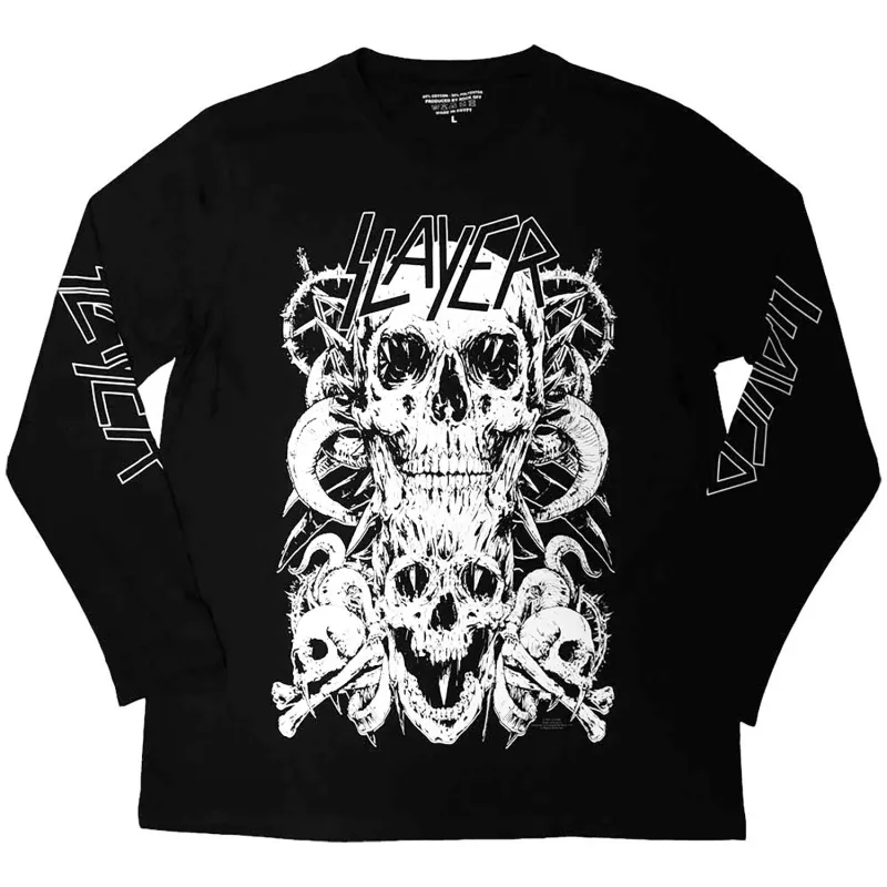 White Skulls Long Sleeve sold by Rockabilia