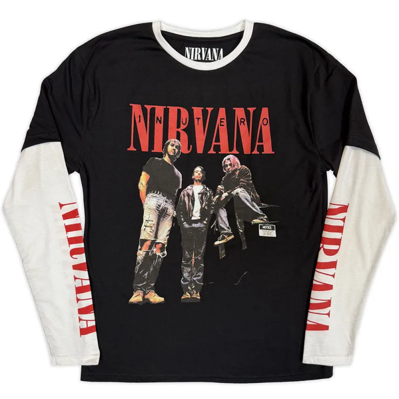 In Utero Band Photo Long Sleeve made by NIRVANA