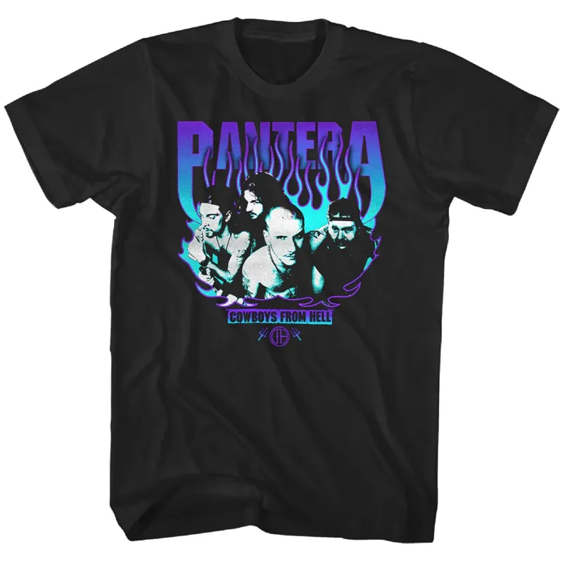Cowboys From Hell Purple Flame T-shirt sold by Rockabilia