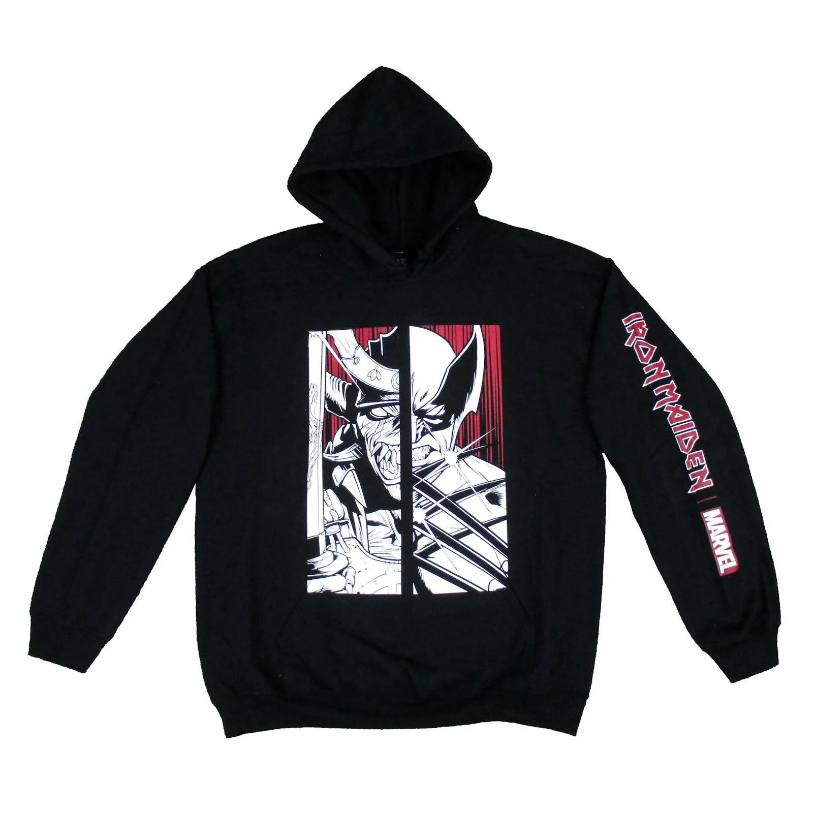 Eddie & Wolverine Split Image (Rare And Limited Qty) Hooded Sweatshirt sold by Rockabilia product image thumbnail 2