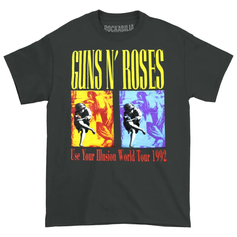 Use Your Illusion World Tour (Back Print) Slim Fit T-shirt sold by Rockabilia