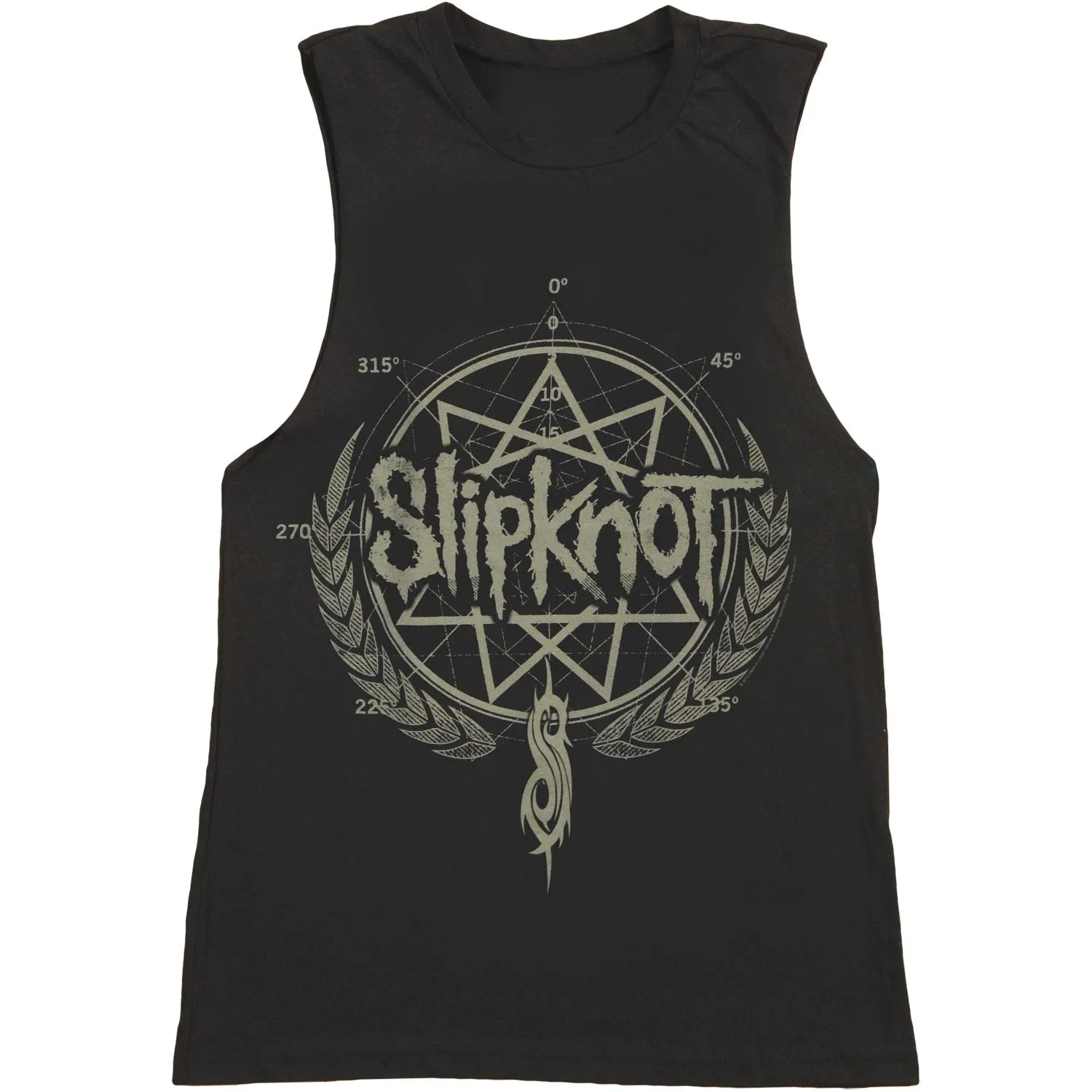Pentagram Star Wreath Womens Tank sold by Rockabilia