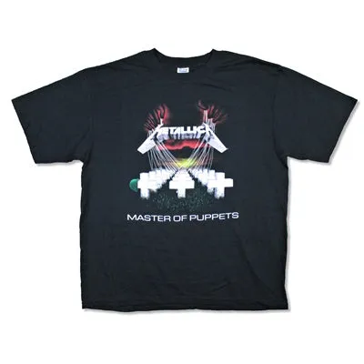 Master Of Puppets Front Print Text T-shirt sold by Rockabilia
