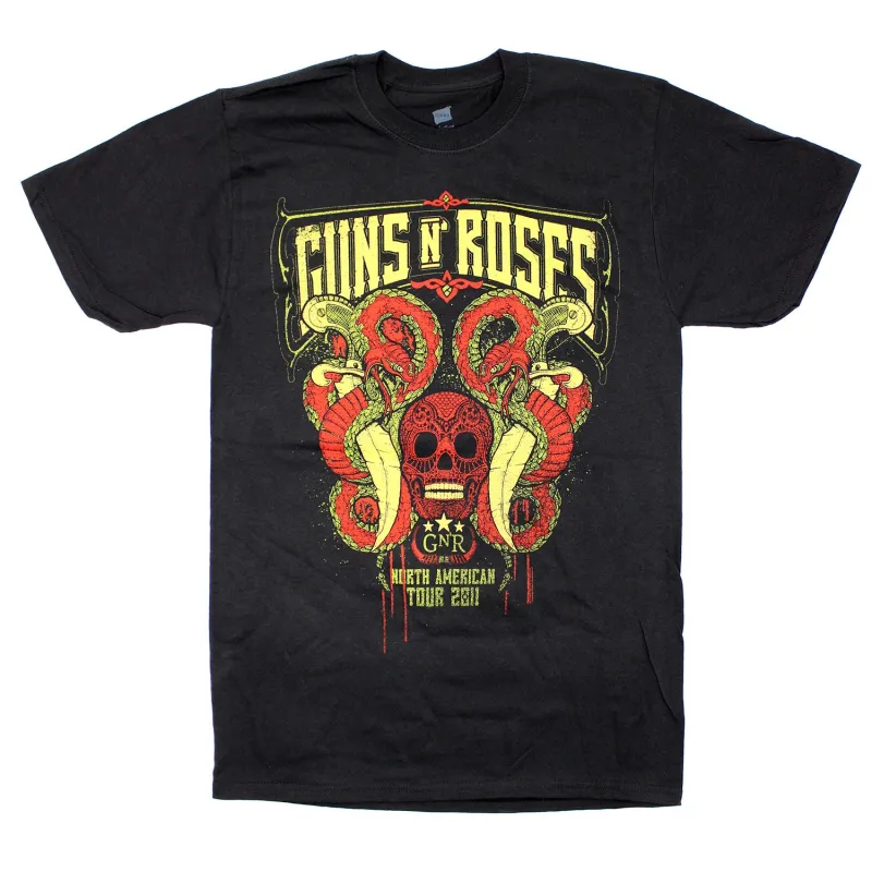 Snakes & Skull T-shirt sold by Rockabilia