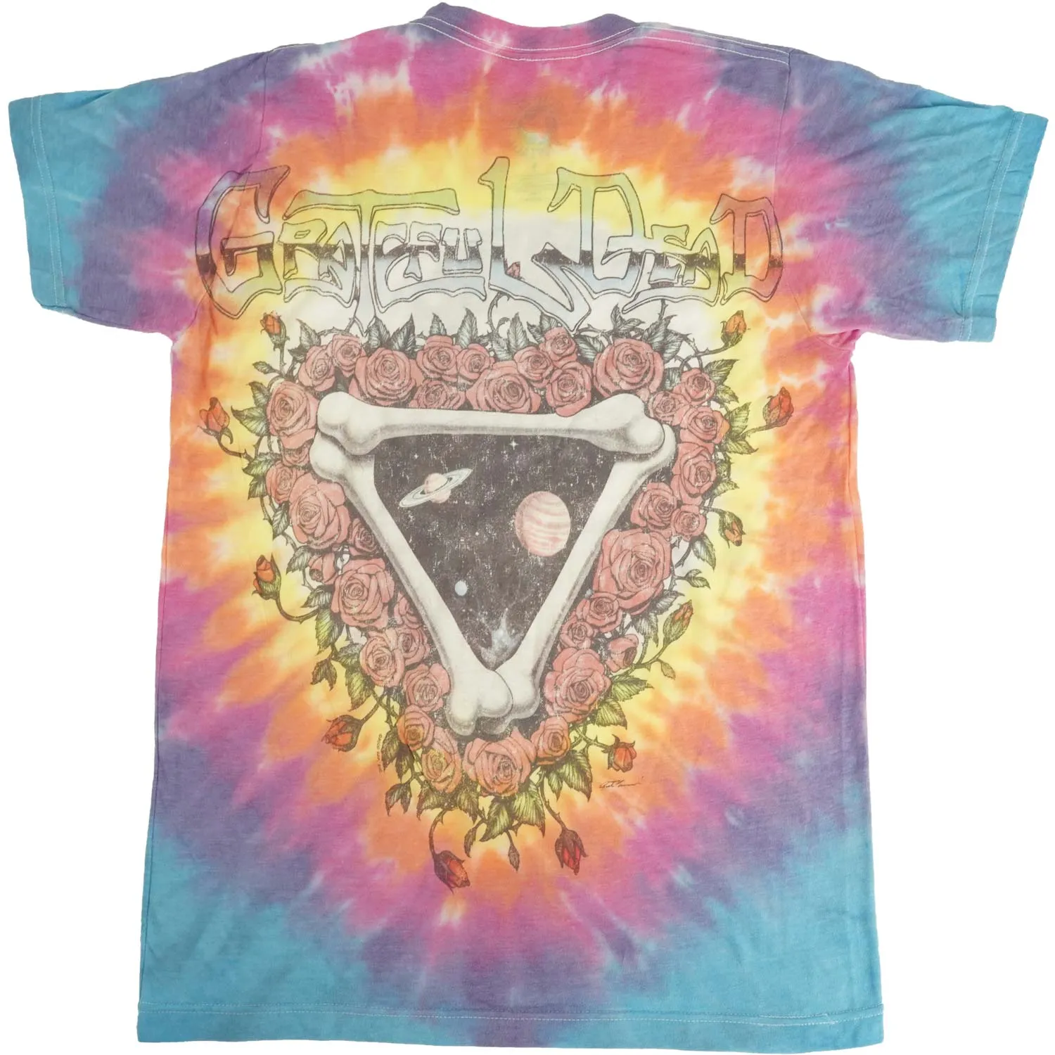 Vintage Space Your Face Tie Dye T-shirt sold by Rockabilia product image thumbnail 2