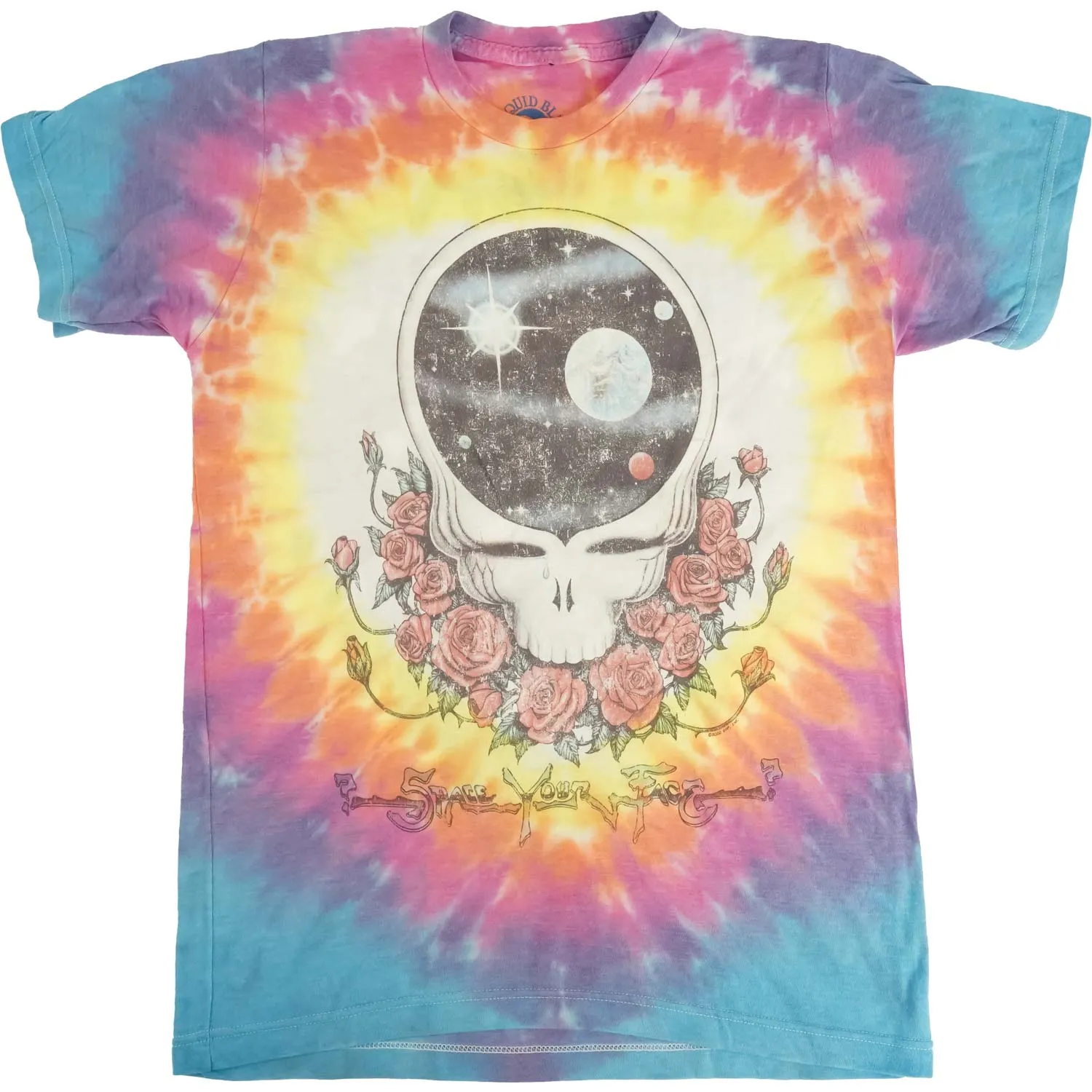Vintage Space Your Face Tie Dye T-shirt sold by Rockabilia