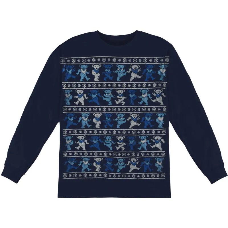 Dancin Bear XMas Sweater Long Sleeve made by Grateful Dead