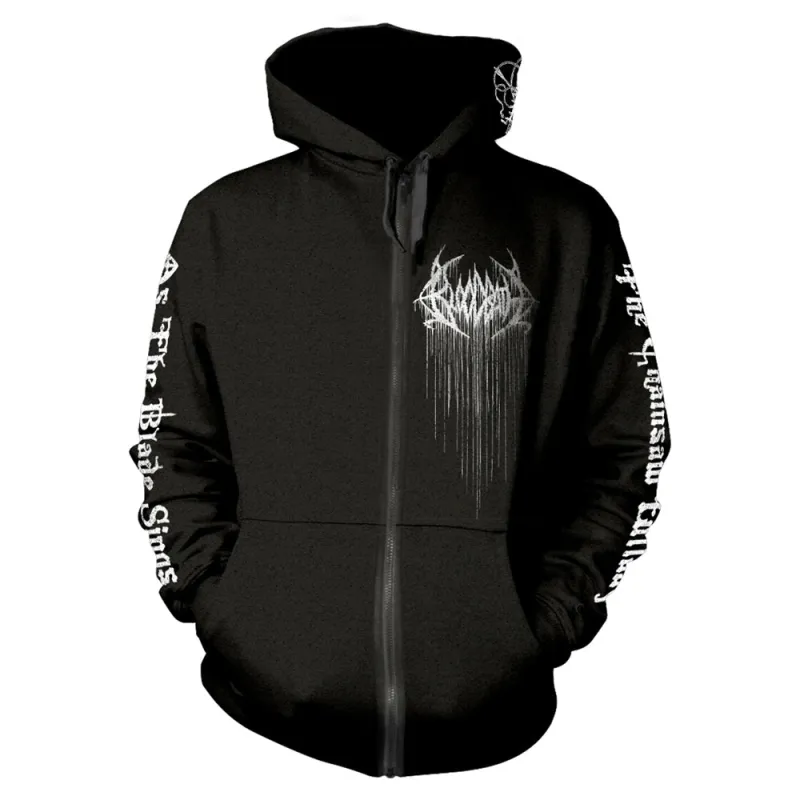 Chainsaw Zippered Hooded Sweatshirt sold by Rockabilia