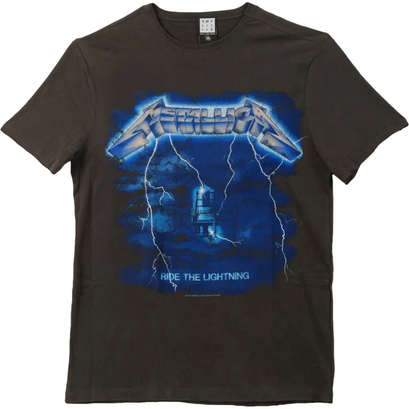 Ride The Lightning Slim Fit T-shirt sold by Rockabilia