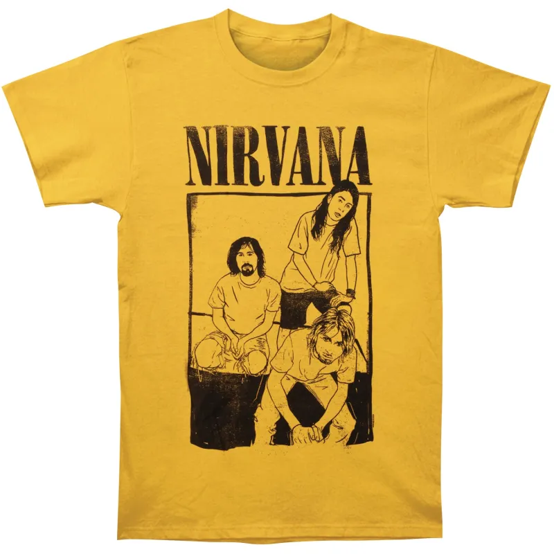 Cartoon Sitting Photo Mens Reg T T-shirt made by NIRVANA