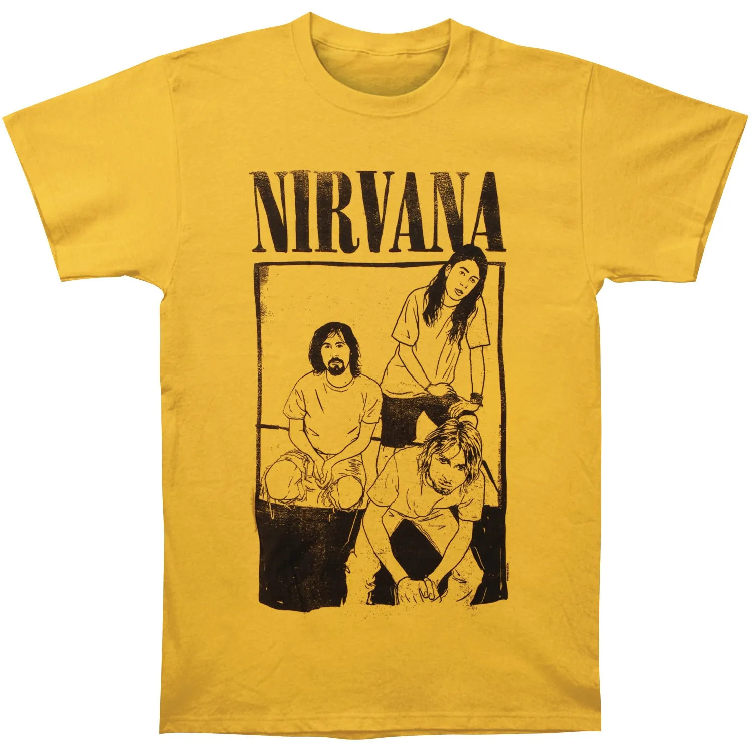 Cartoon Sitting Photo Mens Reg T T-shirt sold by Rockabilia