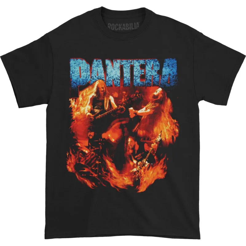 Band Flames T-shirt made by Rockabilia